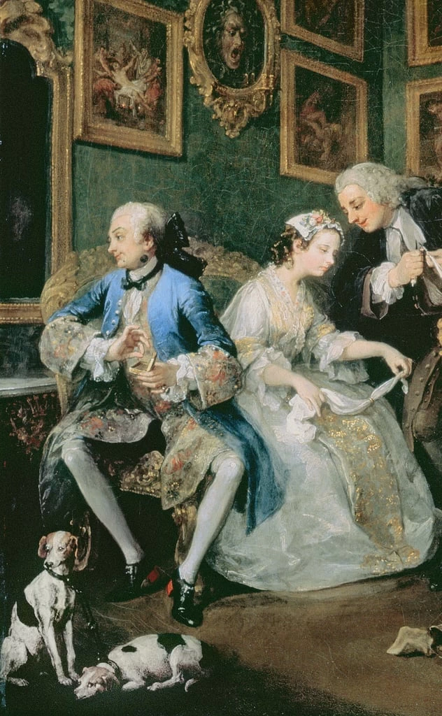 Matrimonio alla moda - National Gallery Londra, dettaglio del n. 83